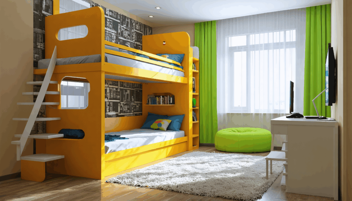 découvrez 5 idées ingénieuses pour créer une chambre multifonctionnelle avec lits superposés ou couchages d’appoint, idéale pour optimiser l’espace et favoriser le partage entre frères et sœurs.